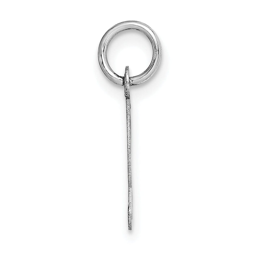 Lovely Rita's Pendants & Charms 14K White Gold Small Size Fancy Script Letter T Initial Pendant