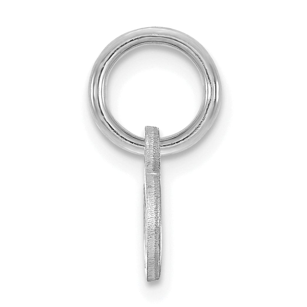 Lovely Rita's Pendants & Charms 14K White Gold Small Size Lower Case Script Letter A Initial Pendant