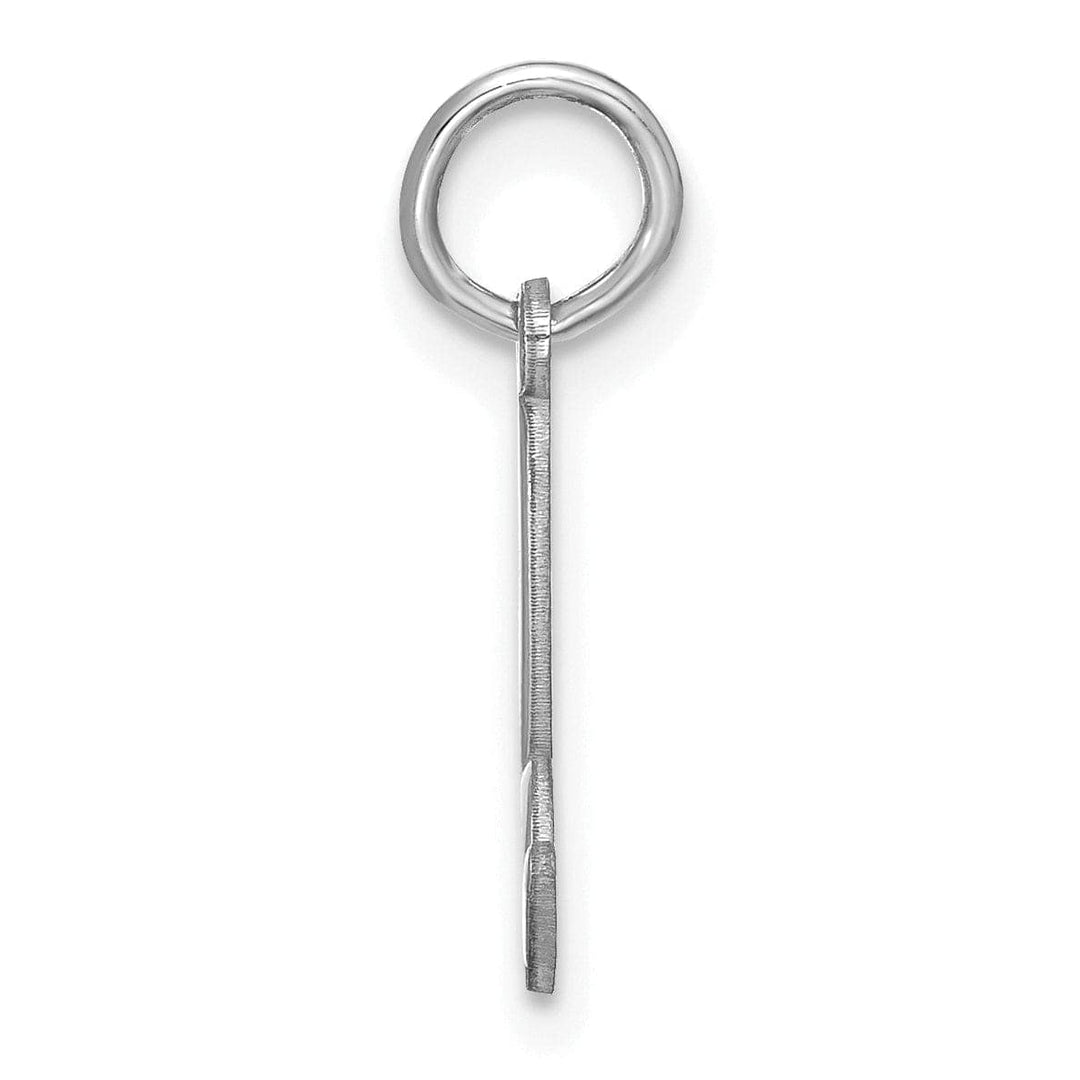 Lovely Rita's Pendants & Charms 14K White Gold Small Size Lower Case Script Letter B Initial Pendant