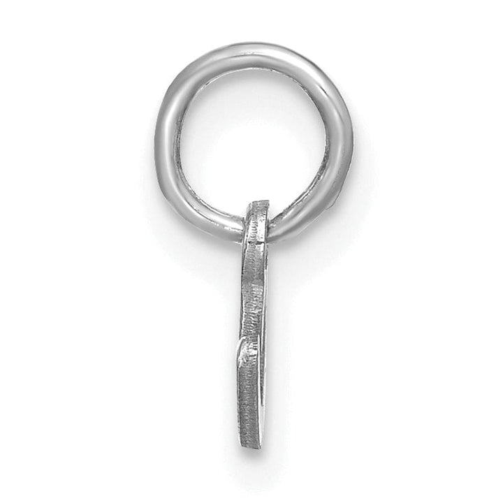 Lovely Rita's Pendants & Charms 14K White Gold Small Size Lower Case Script Letter C Initial Pendant