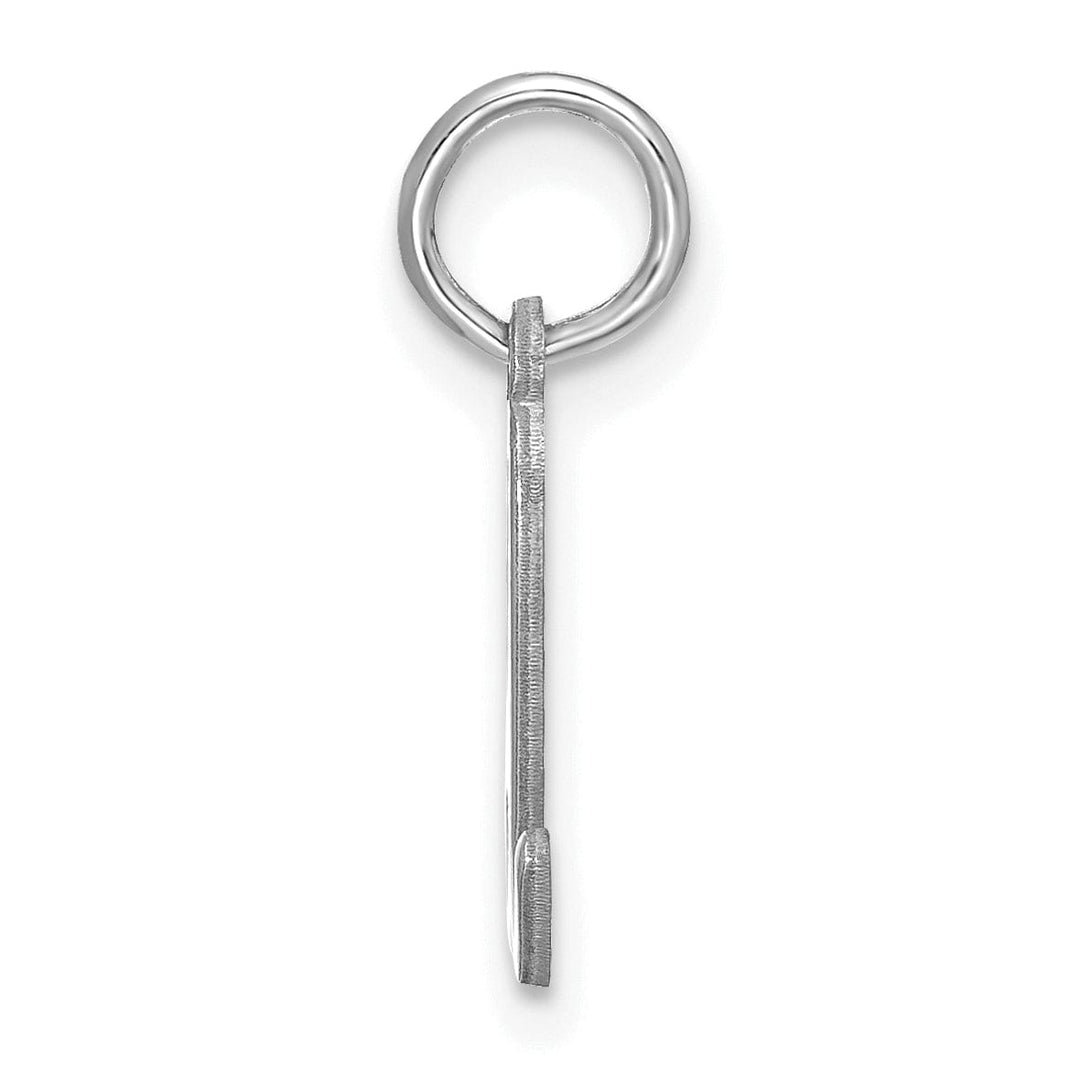 Lovely Rita's Pendants & Charms 14K White Gold Small Size Lower Case Script Letter D Initial Pendant