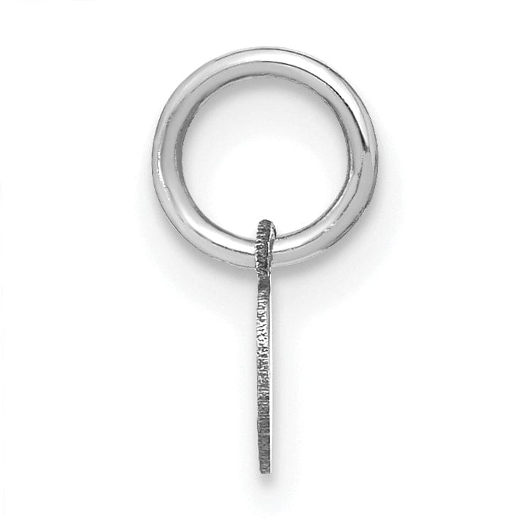 Lovely Rita's Pendants & Charms 14K White Gold Small Size Lower Case Script Letter E Initial Pendant