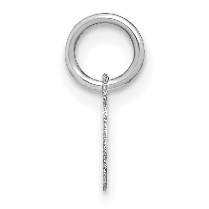 Lovely Rita's Pendants & Charms 14K White Gold Small Size Lower Case Script Letter I Initial Pendant