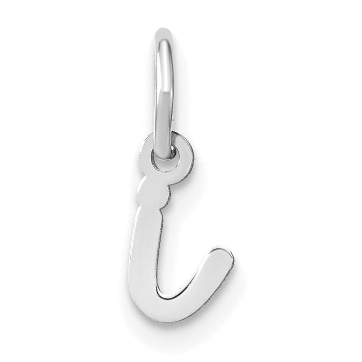Lovely Rita's Pendants & Charms 14K White Gold Small Size Lower Case Script Letter I Initial Pendant