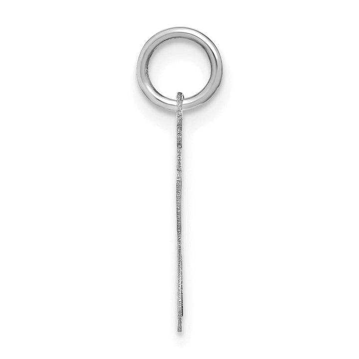 Lovely Rita's Pendants & Charms 14K White Gold Small Size Lower Case Script Letter J Initial Pendant