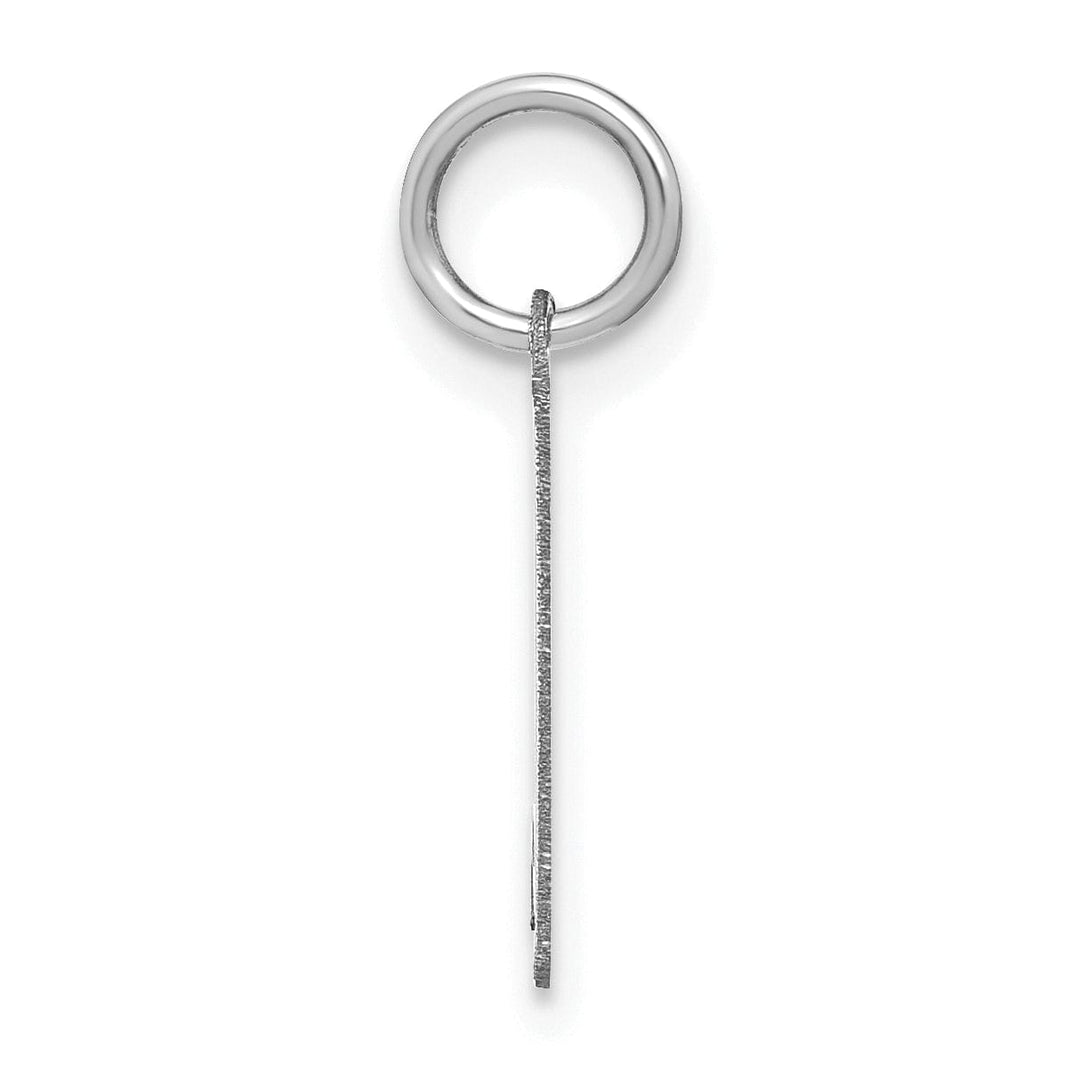 Lovely Rita's Pendants & Charms 14K White Gold Small Size Lower Case Script Letter K Initial Pendant