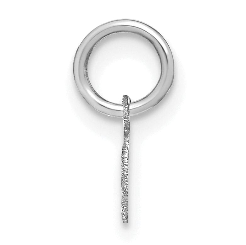 Lovely Rita's Pendants & Charms 14K White Gold Small Size Lower Case Script Letter M Initial Pendant