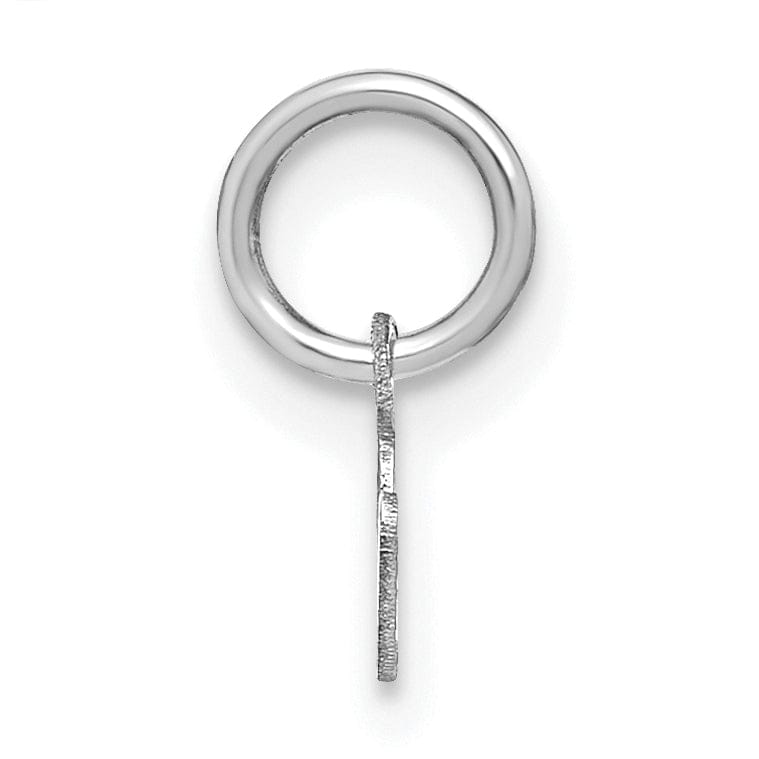 Lovely Rita's Pendants & Charms 14K White Gold Small Size Lower Case Script Letter N Initial Pendant