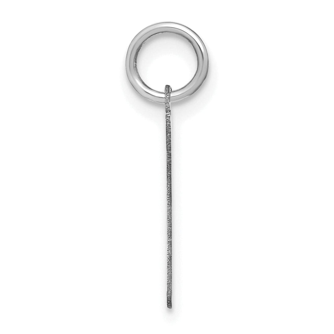 Lovely Rita's Pendants & Charms 14K White Gold Small Size Lower Case Script Letter P Initial Pendant