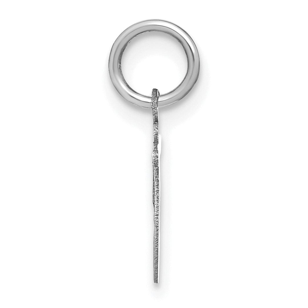 Lovely Rita's Pendants & Charms 14K White Gold Small Size Lower Case Script Letter T Initial Pendant