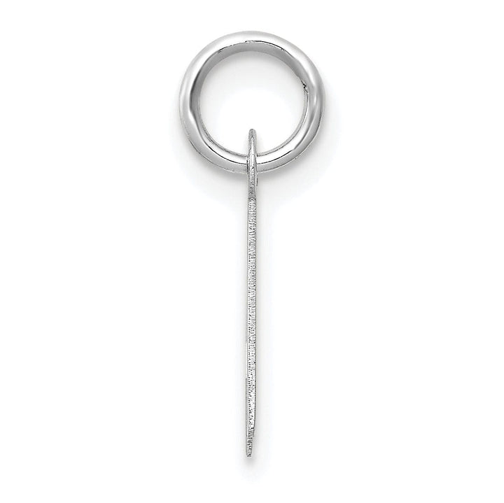 Lovely Rita's Pendants & Charms 14k White Gold Small Slanted Block Letter A Initial Pendant
