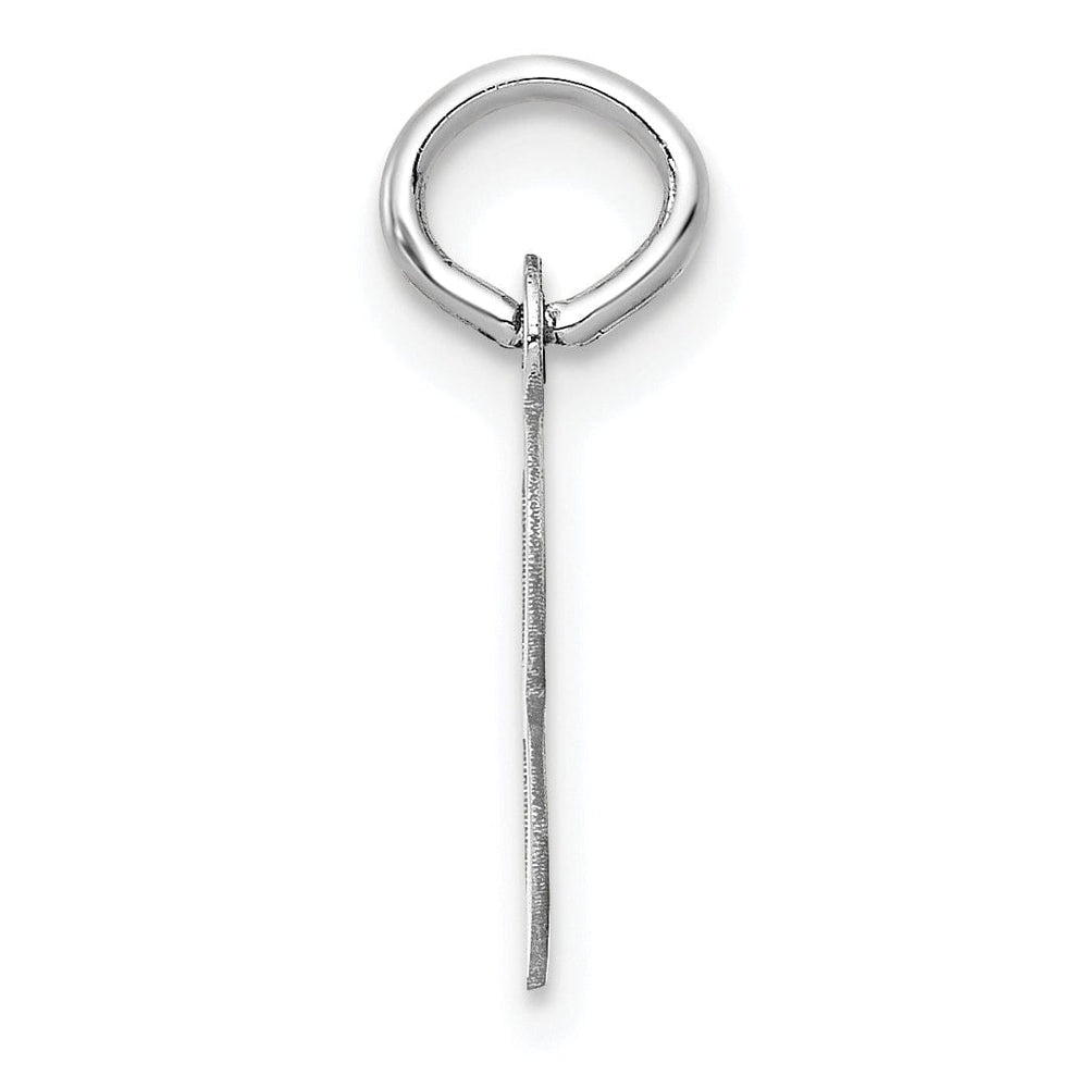 Lovely Rita's Pendants & Charms 14k White Gold Small Slanted Block Letter B Initial Pendant