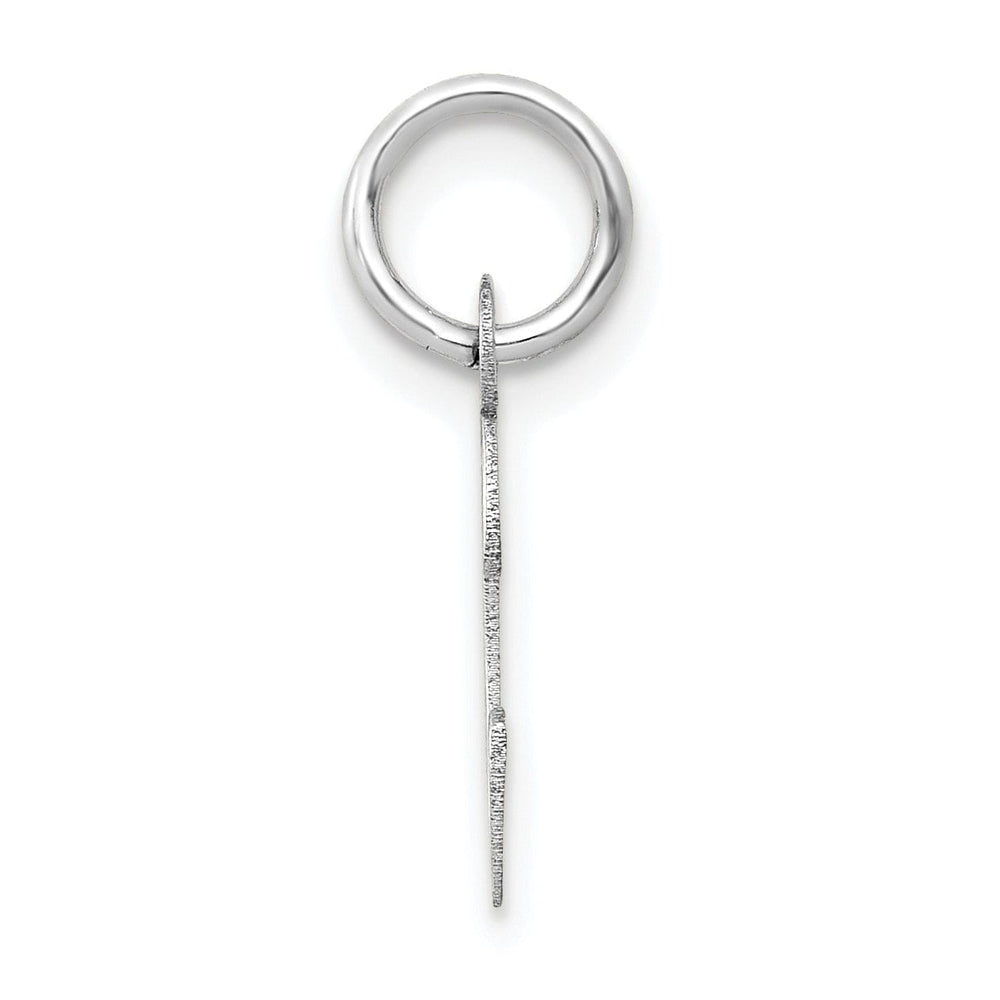 Lovely Rita's Pendants & Charms 14k White Gold Small Slanted Block Letter C Initial Pendant