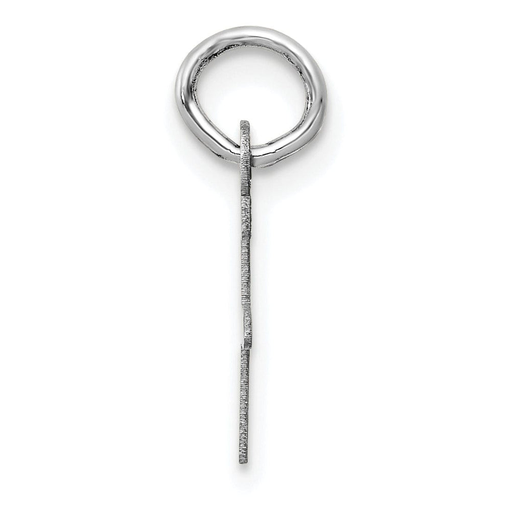 Lovely Rita's Pendants & Charms 14k White Gold Small Slanted Block Letter F Initial Pendant