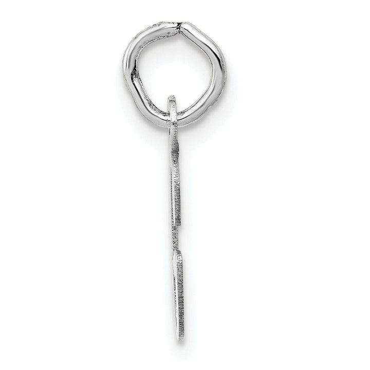 Lovely Rita's Pendants & Charms 14k White Gold Small Slanted Block Letter G Initial Pendant