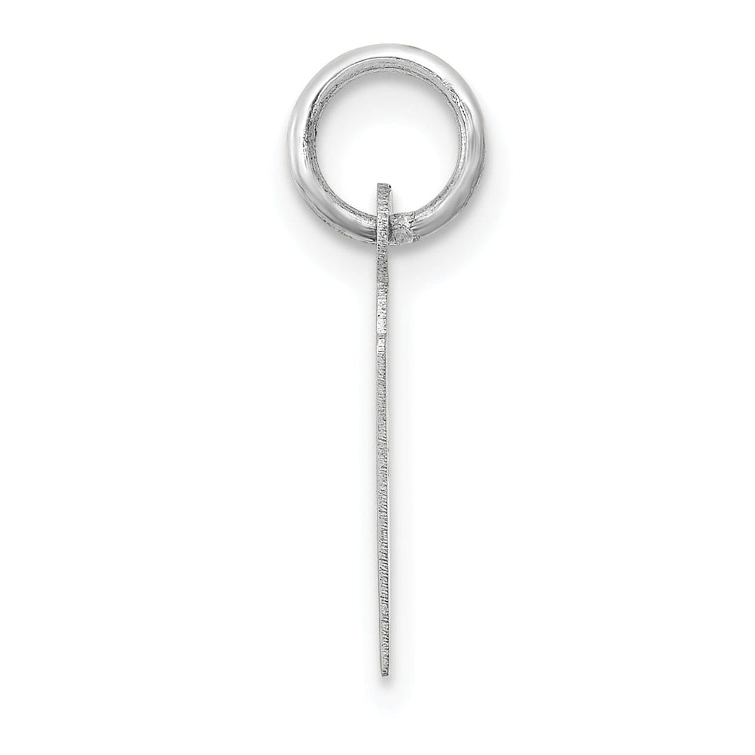 Lovely Rita's Pendants & Charms 14k White Gold Small Slanted Block Letter H Initial Pendant