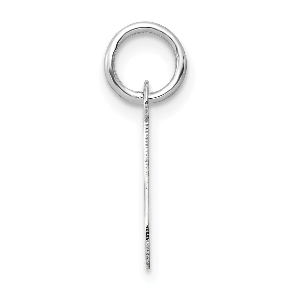 Lovely Rita's Pendants & Charms 14k White Gold Small Slanted Block Letter J Initial Pendant