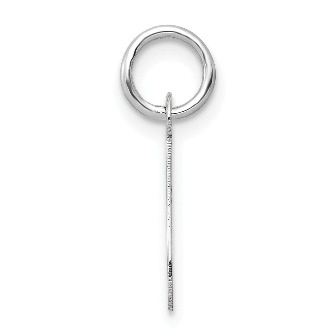 Lovely Rita's Pendants & Charms 14k White Gold Small Slanted Block Letter J Initial Pendant