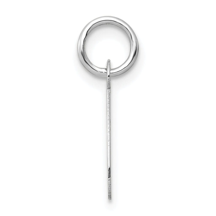 Lovely Rita's Pendants & Charms 14k White Gold Small Slanted Block Letter J Initial Pendant