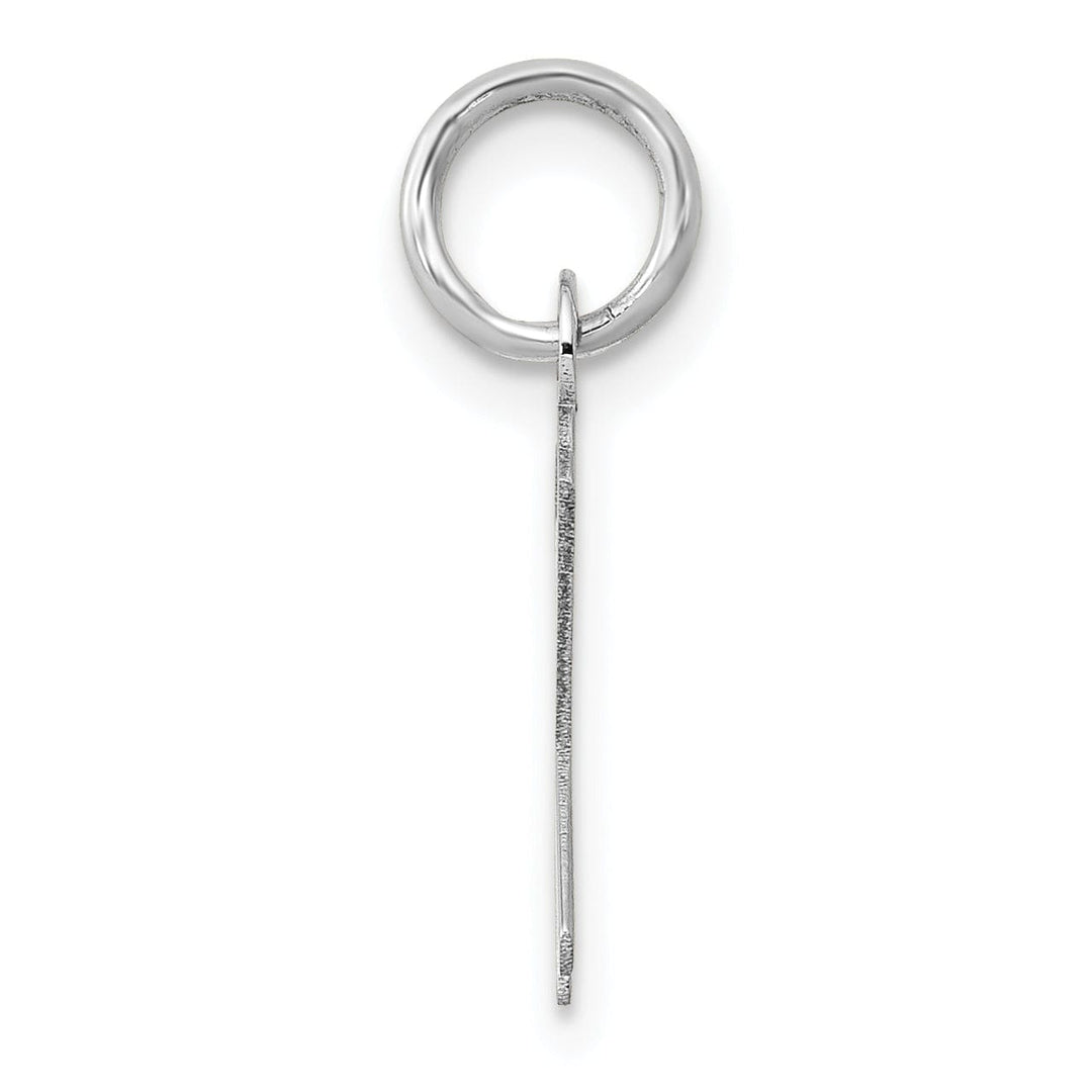 Lovely Rita's Pendants & Charms 14k White Gold Small Slanted Block Letter K Initial Pendant