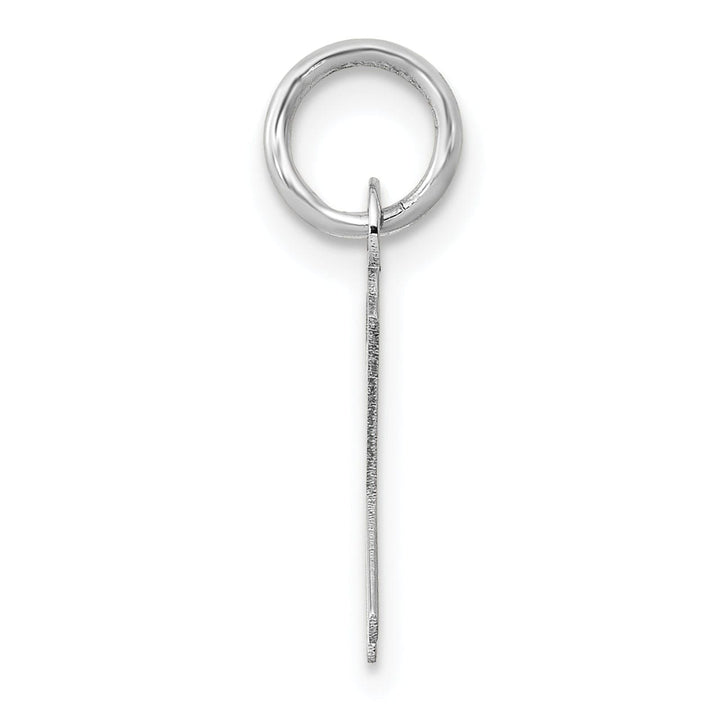 Lovely Rita's Pendants & Charms 14k White Gold Small Slanted Block Letter K Initial Pendant