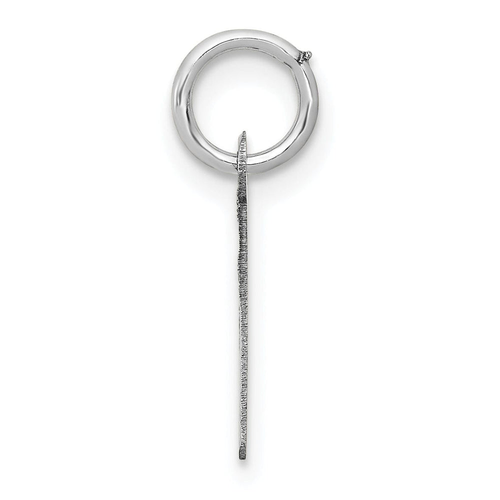 Lovely Rita's Pendants & Charms 14k White Gold Small Slanted Block Letter L Initial Pendant