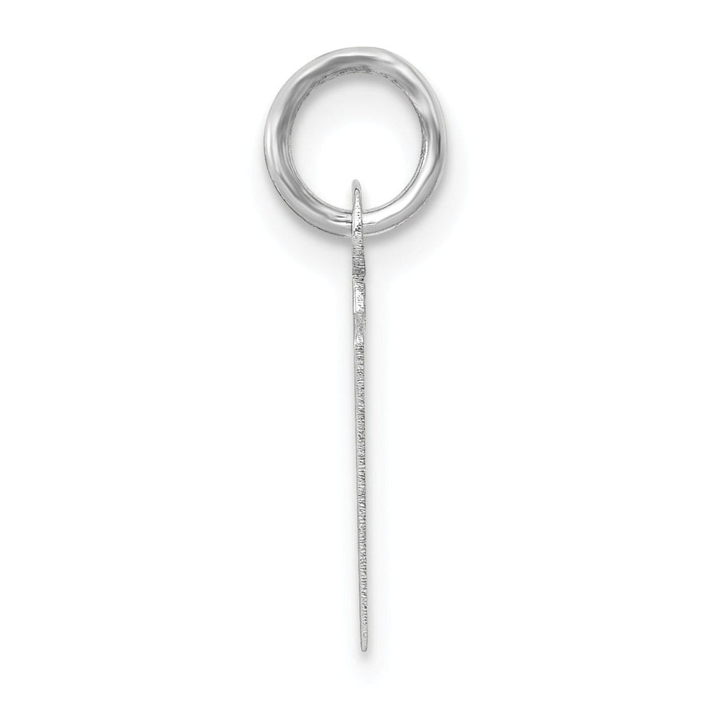 Lovely Rita's Pendants & Charms 14k White Gold Small Slanted Block Letter M Initial Pendant