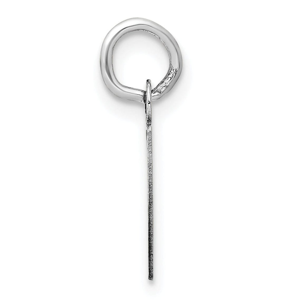 Lovely Rita's Pendants & Charms 14k White Gold Small Slanted Block Letter P Initial Pendant