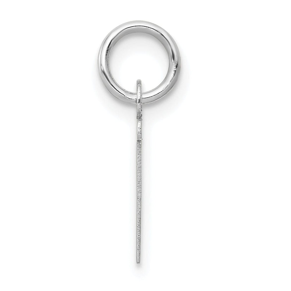 Lovely Rita's Pendants & Charms 14k White Gold Small Slanted Block Letter T Initial Pendant