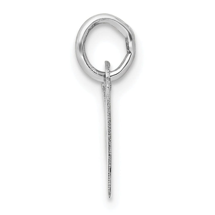 Lovely Rita's Pendants & Charms 14k White Gold Small Slanted Block Letter W Initial Pendant