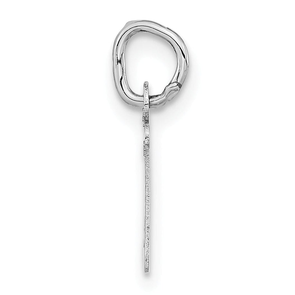 Lovely Rita's Pendants & Charms 14k White Gold Small Slanted Block Letter Z Initial Pendant