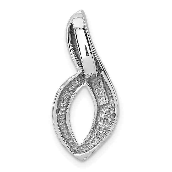 Lovely Rita's Pendants & Charms 14k White Gold Solid Omega Slide Pendant