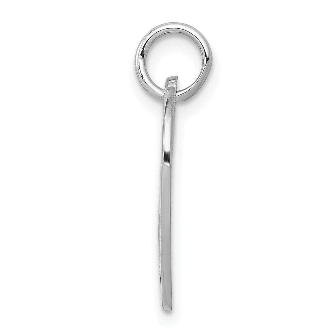 Lovely Rita's Pendants & Charms 14k White Gold Sweet 16 Heart Charm Pendant