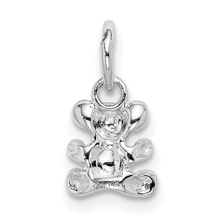 Lovely Rita's Pendants & Charms 14k White Gold Teddy Bear Charm Pendant