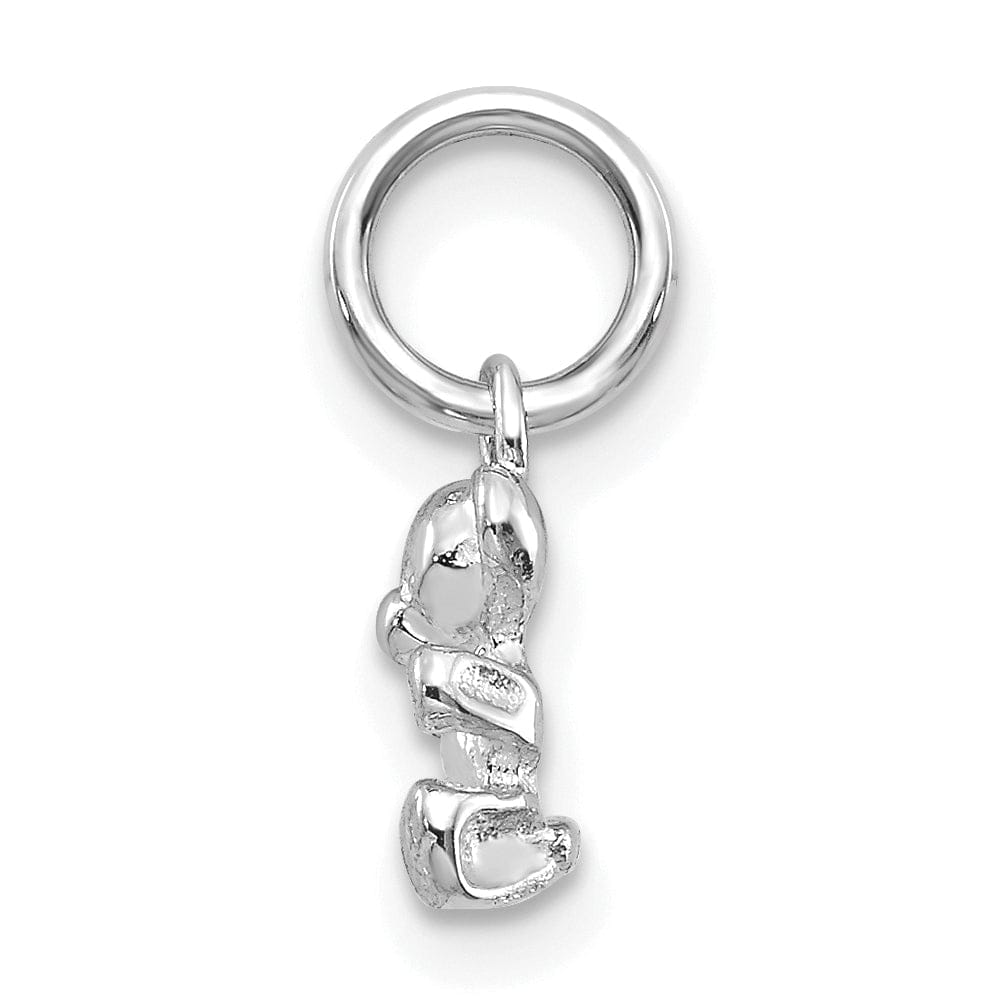 Lovely Rita's Pendants & Charms 14k White Gold Teddy Bear Charm Pendant