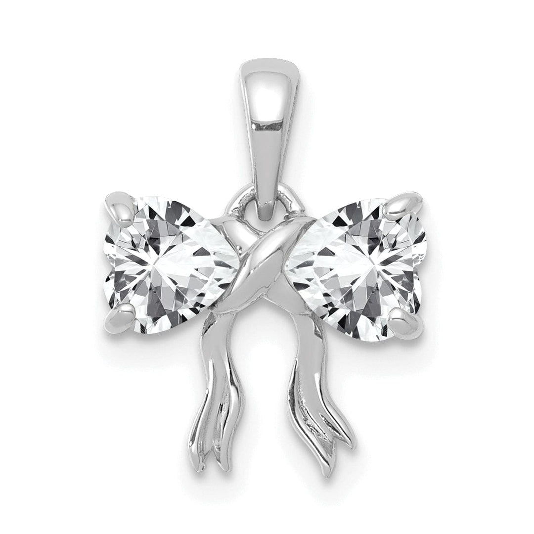 Lovely Rita's Pendants & Charms 14k White Gold White Topaz Birthstone Pendant