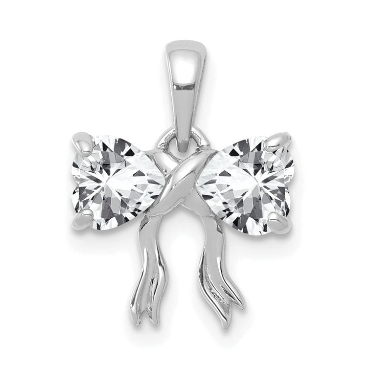 Lovely Rita's Pendants & Charms 14k White Gold White Topaz Birthstone Pendant