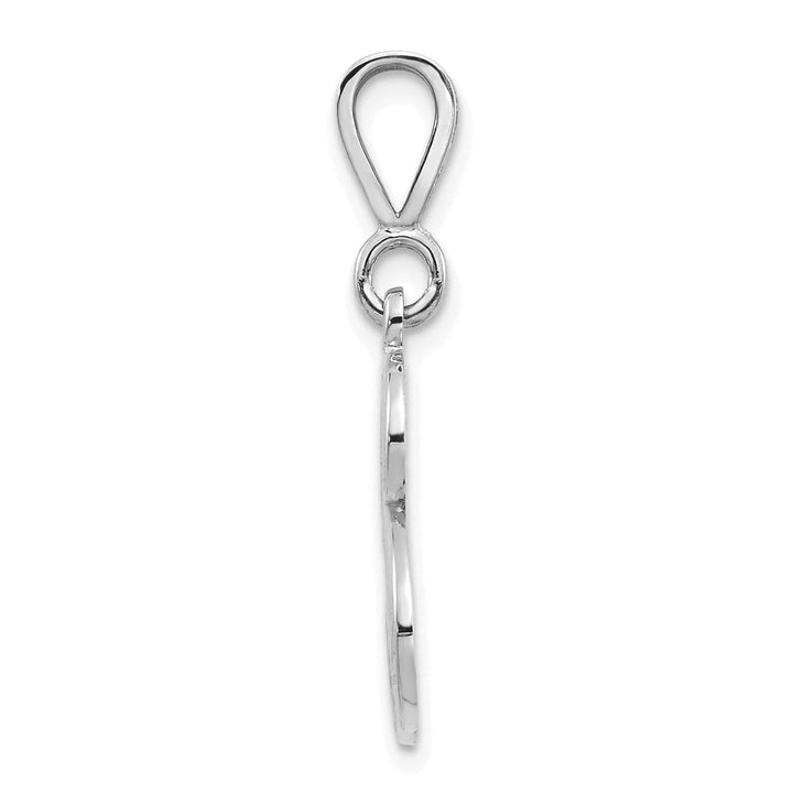 Lovely Rita's Pendants & Charms 14K White GoldFancy Filigree Script Design Letter B Initial Pendant