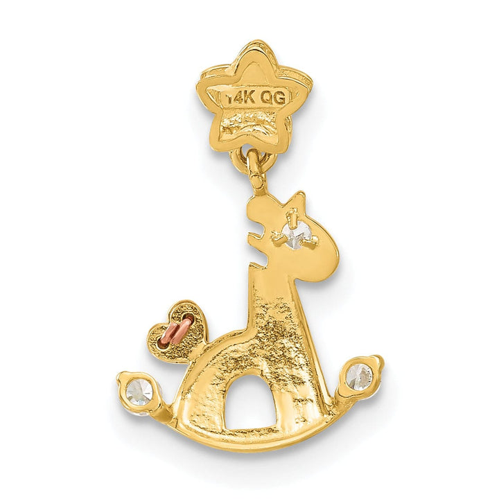 Lovely Rita's Pendants & Charms 14k Yellow and Rose Gold Rocky Horse Pendant