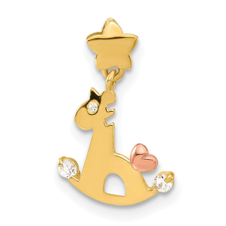 Lovely Rita's Pendants & Charms 14k Yellow and Rose Gold Rocky Horse Pendant
