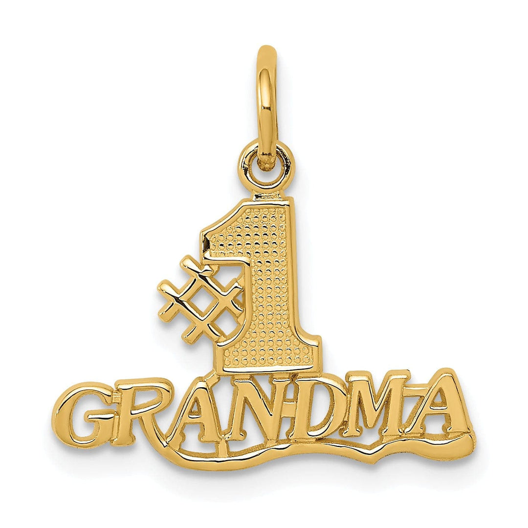 Lovely Rita's Pendants & Charms 14k Yellow Gold #1 Grandma Charm Pendant