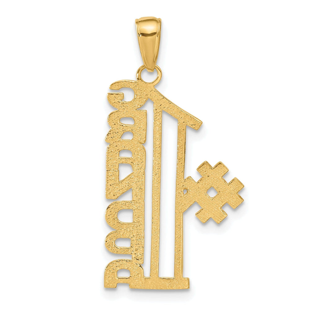 Lovely Rita's Pendants & Charms 14k Yellow Gold #1 Grandpa Charm Pendant