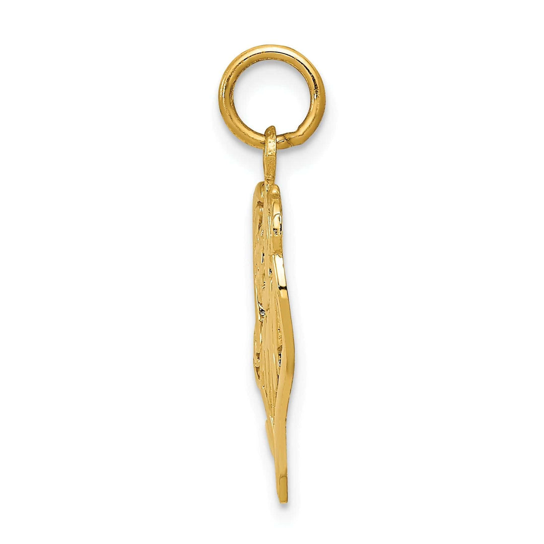 Lovely Rita's Pendants & Charms 14k Yellow Gold #1 Mom Heart Charm Pendant