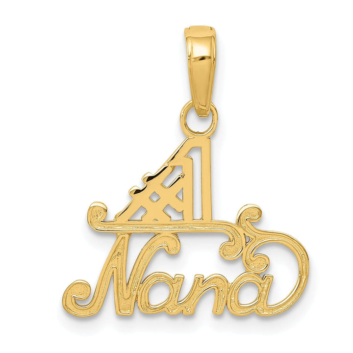 Lovely Rita's Pendants & Charms 14k Yellow Gold #1 Nana Charm Pendant