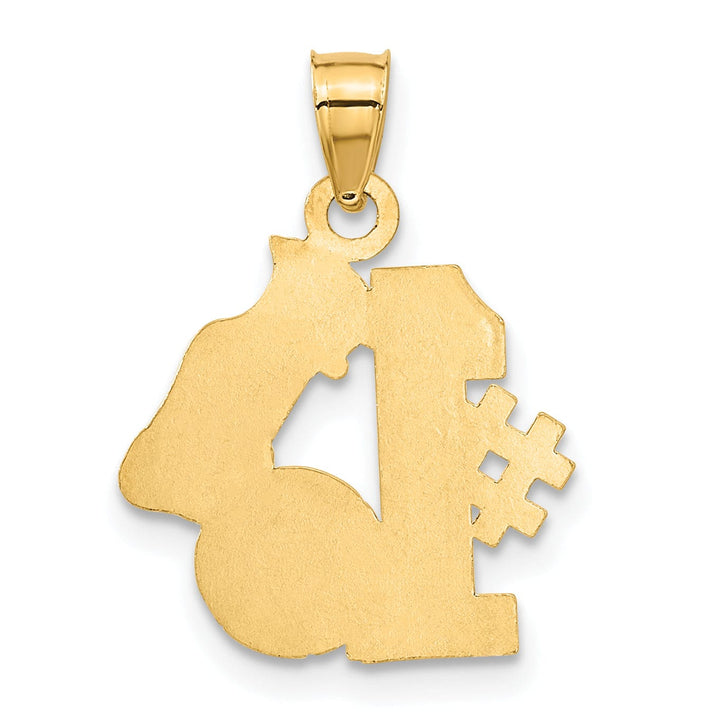 Lovely Rita's Pendants & Charms 14k Yellow Gold #1 Soccer Cleats Ball Pendant