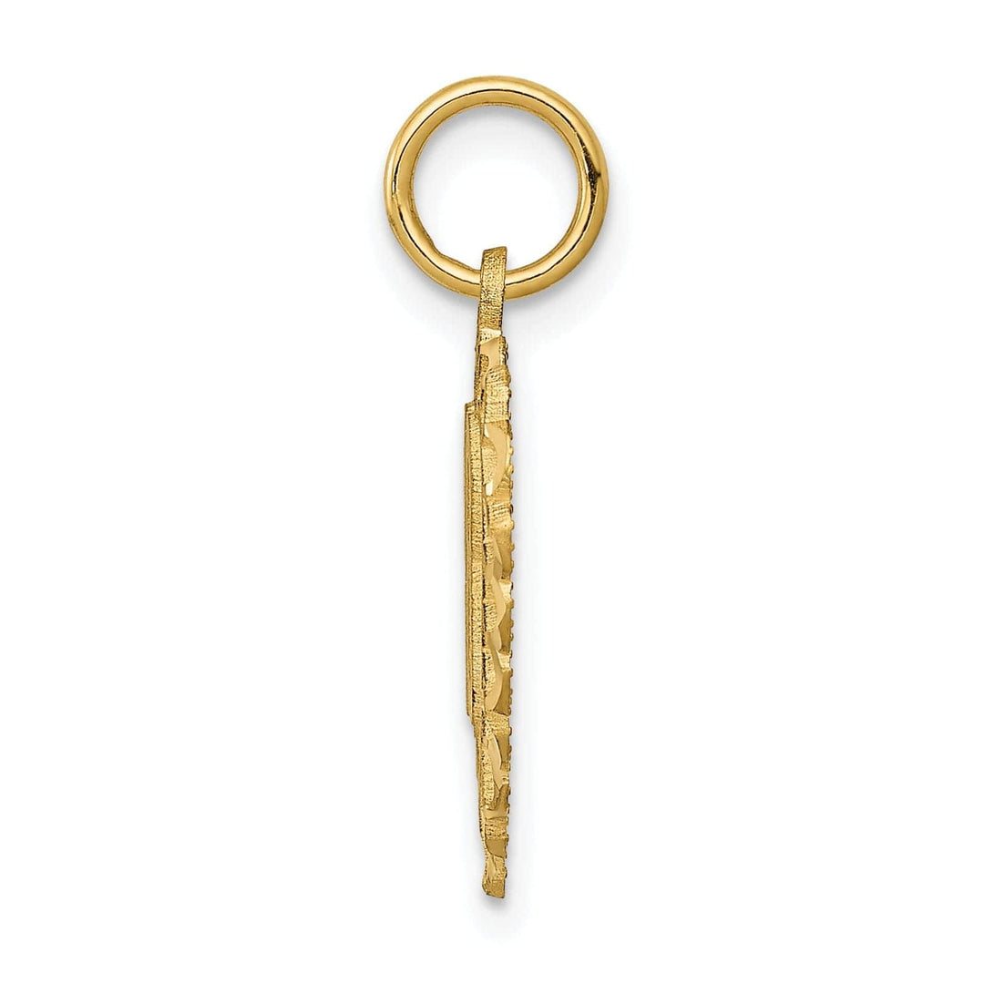 Lovely Rita's Pendants & Charms 14k Yellow Gold 18th Heart Charm Pendant