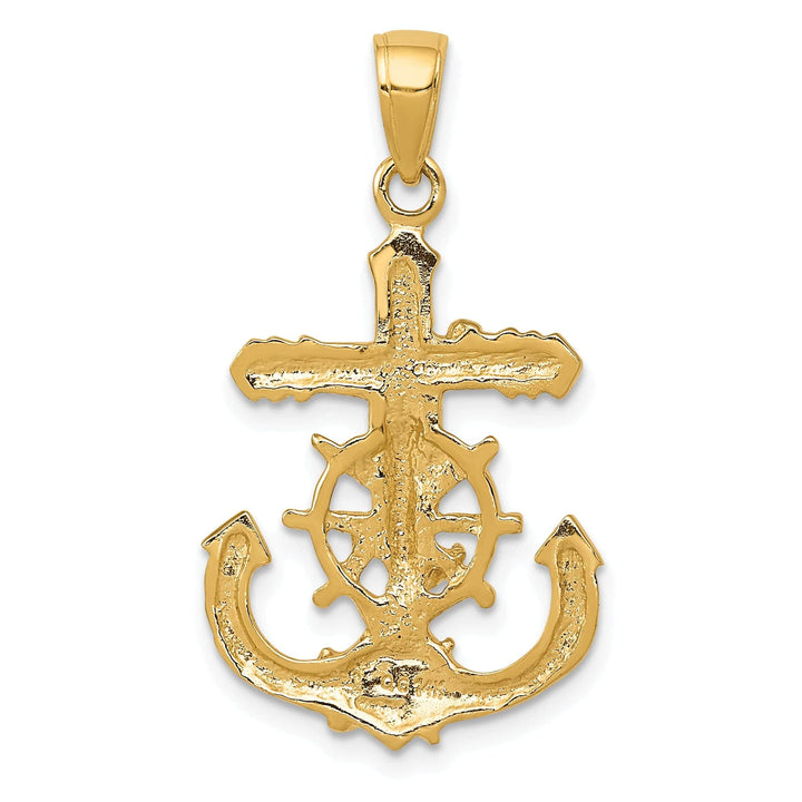 Lovely Rita's Pendants & Charms 14k Yellow Gold 2-D Mariners Crucifix Pendant