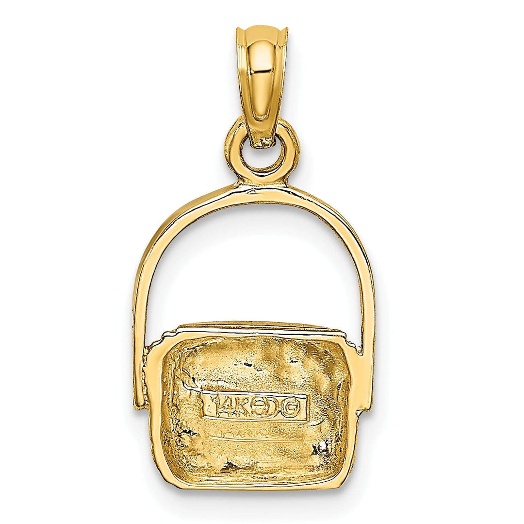 Lovely Rita's Pendants & Charms 14K Yellow Gold 2-D Moveable Nantucket Basket Pendant