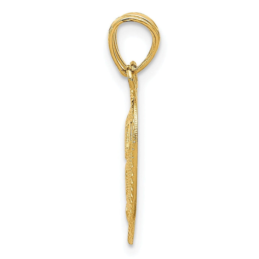 Lovely Rita's Pendants & Charms 14k Yellow Gold 2-Pieces TE AMO Heart Pendant