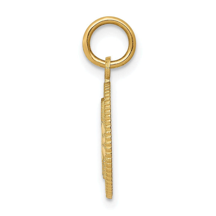 Lovely Rita's Pendants & Charms 14k Yellow Gold #21 in A Circle Pendant.